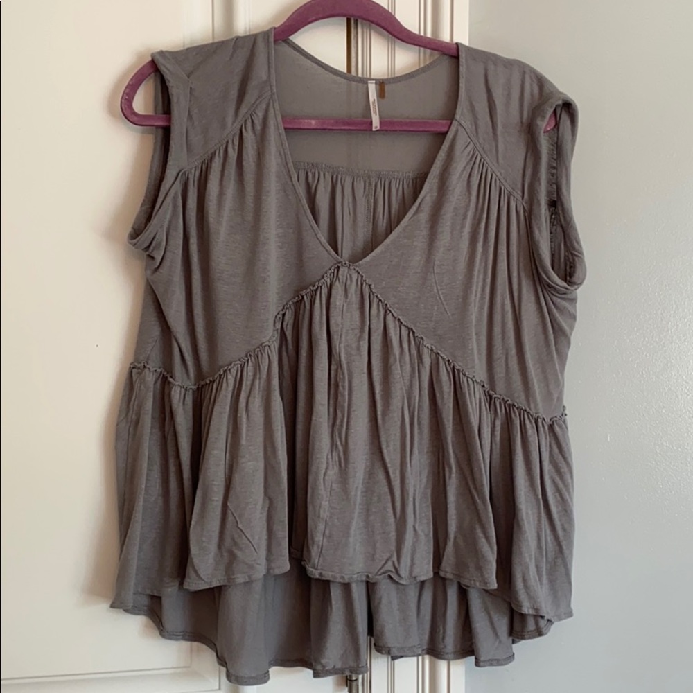 Free People Flowy Short Sleeve